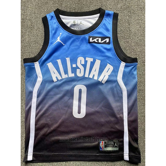 Camiseta Nino All Star 2023 Boston Celtics Jayson Tatum #0 Azul